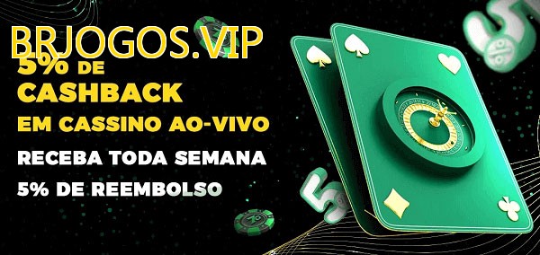 Promoções do cassino ao Vivo BRJOGOS.VIP